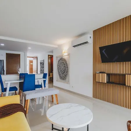 The Tropical And Chic Flat At 20b2 Apartamento